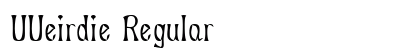 UUeirdie Regular Preview