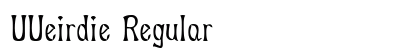 UUeirdie Regular Preview