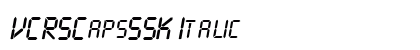 VCRSCapsSSK Italic Preview