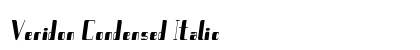 Veridon Condensed Italic Preview