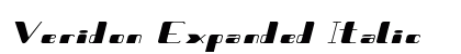 Veridon Expanded Italic Preview
