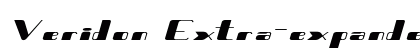 Veridon Extra-expanded Italic preview