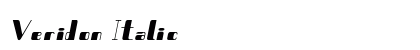 Veridon Italic Preview