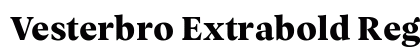 Vesterbro Extrabold Regular preview
