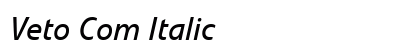 Veto Com Italic Preview