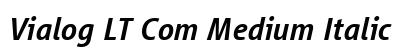 Vialog LT Com Medium Italic Preview