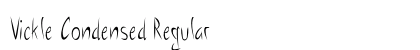 Vickle Condensed Regular Preview