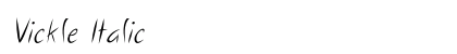 Vickle Italic Preview