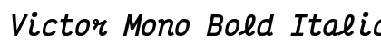 Victor Mono Bold Italic Preview