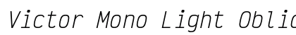 Victor Mono Light Oblique Preview