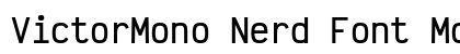 VictorMono Nerd Font Mono Regular Preview