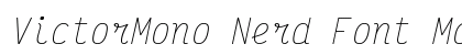 VictorMono Nerd Font Mono Italic preview
