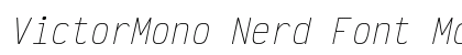 VictorMono Nerd Font Mono Italic preview