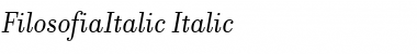 Download FilosofiaItalic Font