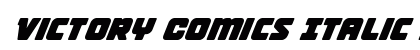 Victory Comics Italic Italic preview
