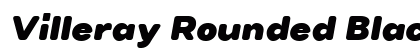 Villeray Rounded Black Italic Preview