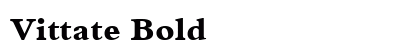 Vittate Bold preview