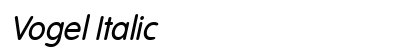 Vogel Italic Preview