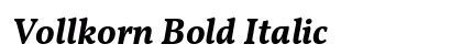 Vollkorn Bold Italic preview