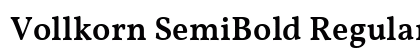 Vollkorn SemiBold Regular preview