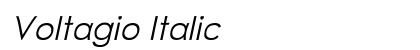 Voltagio Italic Preview
