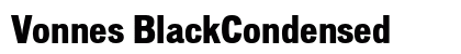 Vonnes BlackCondensed Preview