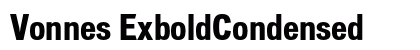 Vonnes ExboldCondensed Preview