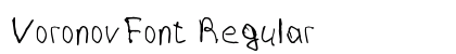 VoronovFont Regular preview