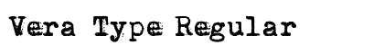 Vera Type Regular preview