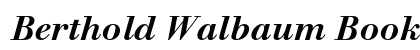 Berthold Walbaum Book Medium Italic Preview
