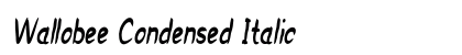 Wallobee Condensed Italic Preview