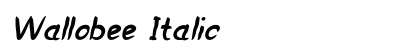 Wallobee Italic preview