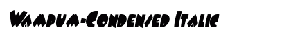 Wampum-Condensed Italic preview