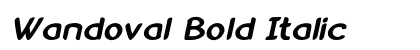 Wandoval Bold Italic preview