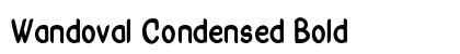 Wandoval Condensed Bold Preview