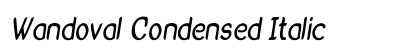 Wandoval Condensed Italic Preview