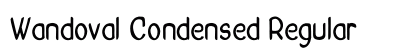 Wandoval Condensed Regular Preview