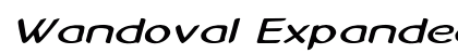 Wandoval Expanded Italic Preview