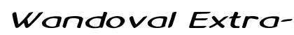 Wandoval Extra-expanded Italic preview