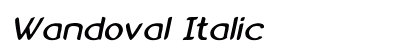 Wandoval Italic preview