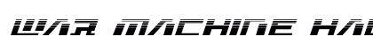 War Machine Halftone Italic preview