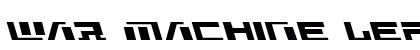 War Machine Leftalic Italic preview