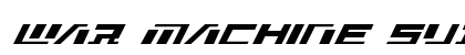 War Machine Super-Italic Italic preview