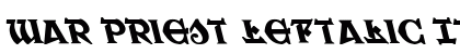 War Priest Leftalic Italic preview