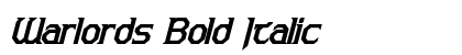 Warlords Bold Italic preview