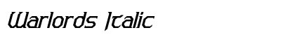 Warlords Italic preview