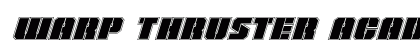 Warp Thruster Academy Italic Italic preview