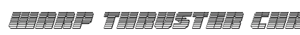 Warp Thruster Chrome Italic Italic preview