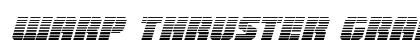 Warp Thruster Gradient Italic Italic preview