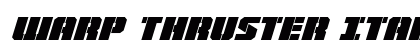 Warp Thruster Italic Italic preview